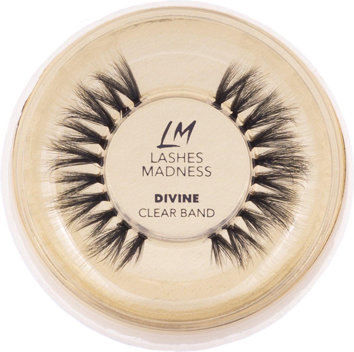 Lashes Madness - DIVINE - Clear Band - Vegan Mink Lashes - Wimpers - Valse Wimpers - Eyelashes - Luxe Wimpers
