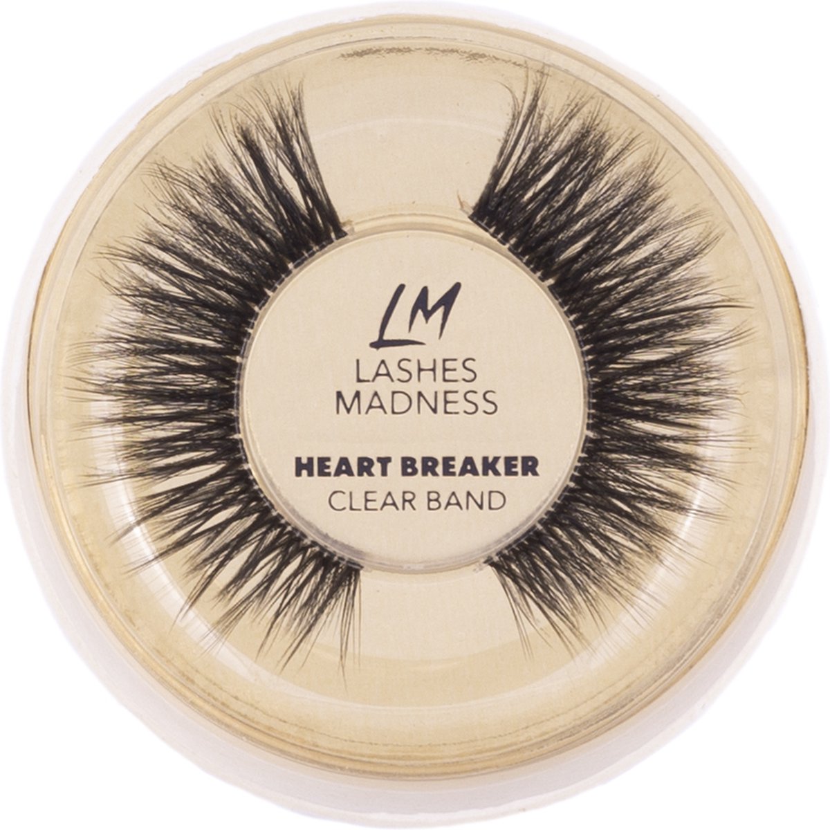 Lashes Madness - HEART BREAKER - Clear Band - Vegan Mink Lashes - Wimpers - Valse Wimpers - Eyelashes - Luxe Wimpers