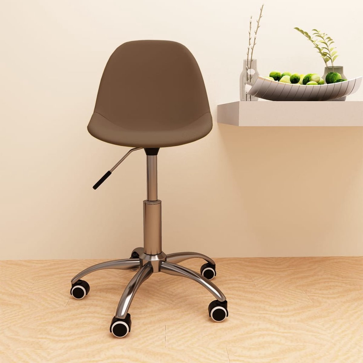 Prolenta Premium - Kantoorstoel draaibaar stof bruin