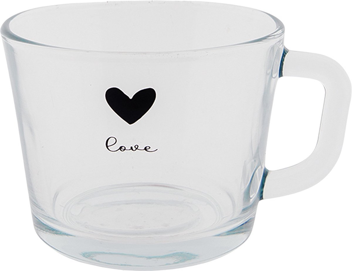 Clayre & Eef Theeglas 450 ml Glas Hart