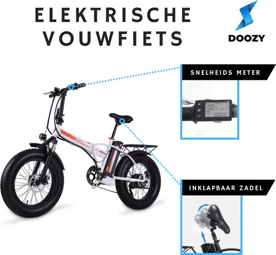 Conjugeren machine pakket Elektrische Fatbike - Elektrische Vouwfiets - Off Road - 20Inch - 500W -  Shimano 7 Speed | bol.com