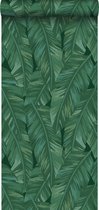ESTAhome behang bananenbladeren emerald groen - 139016 - 0,53 x 10,05 m