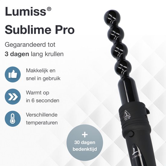 Lumiss Sublime Pro 6 in 1 Keramische Tourmaline Krultang - Lumiss