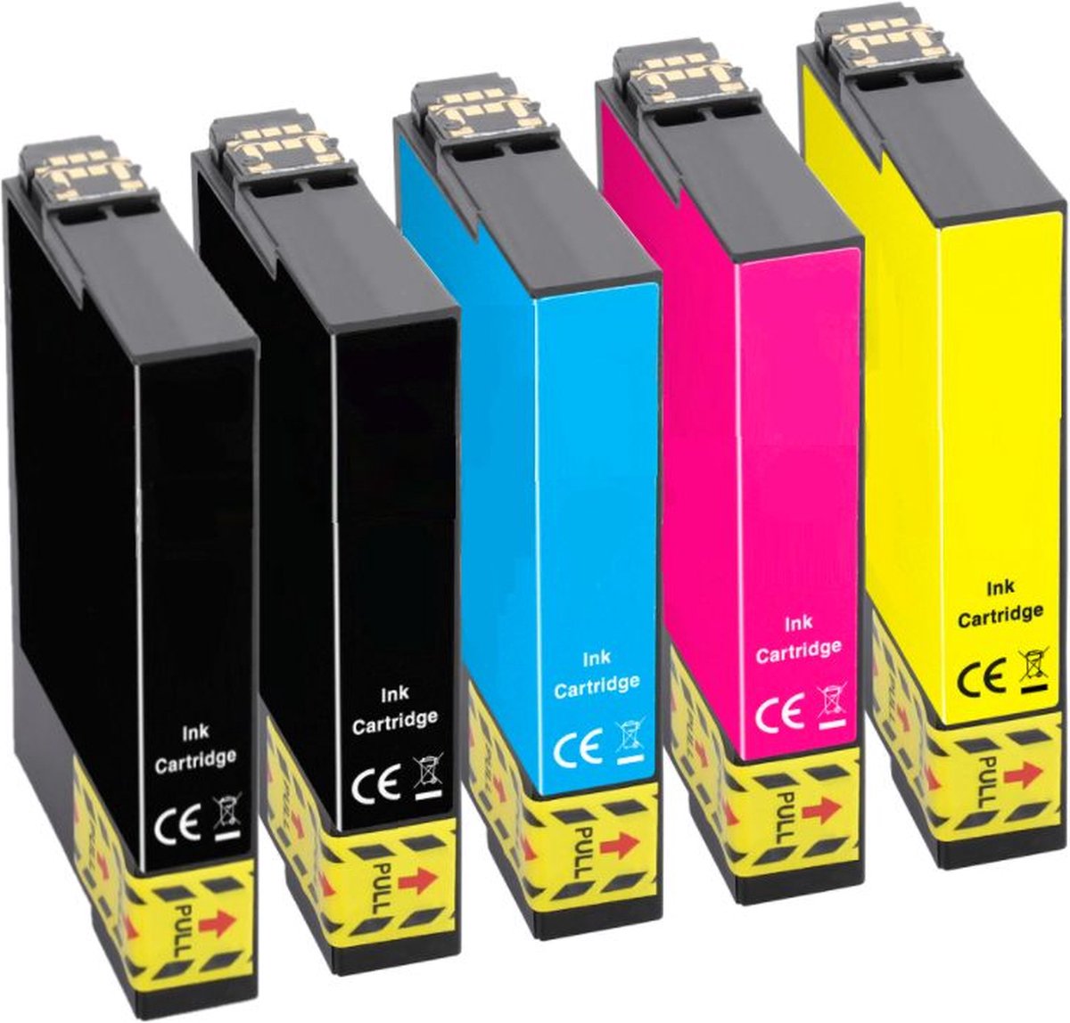 Geschikt voor Epson 18XL inktcartridges + Extra Zwart - Geschikt voor Epson XP205 - XP215 - XP225 - XP322 - XP325 - XP402 - XP405 - XP412 - XP415 - XP422 - XP425