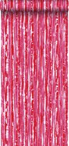 Origin Wallcoverings behangpapier strepen rood en roze - 347218 - 53 cm x 10,05 m
