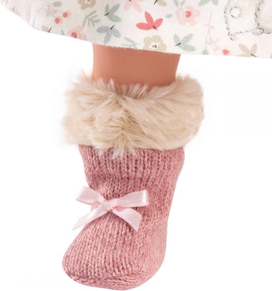Llorens Babypop Elena - 35 cm met hoed, sokken, jurk en vest - 3+ jaar van Llorens — afbeelding 4