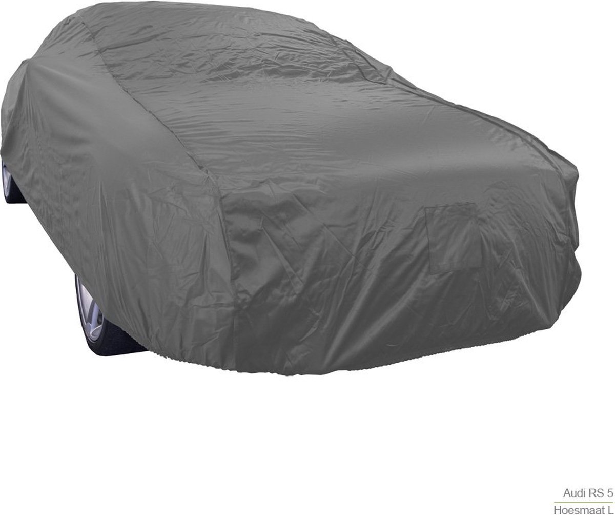 MAXX outdoor autohoes van DS COVERS – Outdoor – Coupe / sedan fit - Bescherming tegen regen, vorst, stof en UV – Krasvrije binnenzijde – Incl. Opbergzak - Maat M