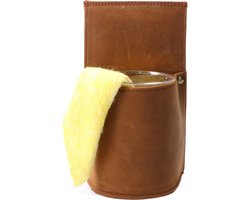Lederen Horeca Poetsdoekholster | Bruin | Holster voor Horeca schorten | Bruin | Cahore Lederwaren Danielle