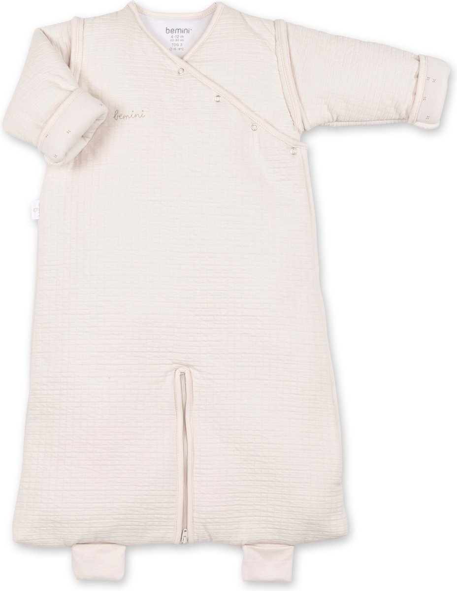 BEMINI Babyslaapzak - MAGIC BAG 4-12m - TOG 3 - Warm comfort - Pudding