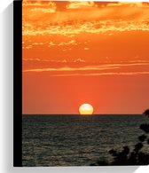 WallClassics - Toile - Coucher de soleil sur la mer - Photo sur toile 30x40 cm (Décoration murale )