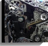 WallClassics - Toile - Conduite d'un véhicule - 30x30 cm Photo sur toile (Décoration murale sur toile)