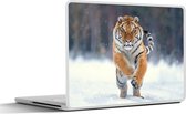 Autocollant pour ordinateur portable - 11,6 pouces - Tigre - Paysage - Neige - Hiver - Animaux - 30x21cm - Autocollants pour ordinateur portable - Skin pour ordinateur portable - Housse