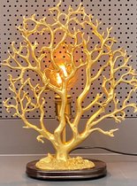 Lamp - staand - Coral - Goud - polyresin - Kitchen Trend - 42x32x15cm