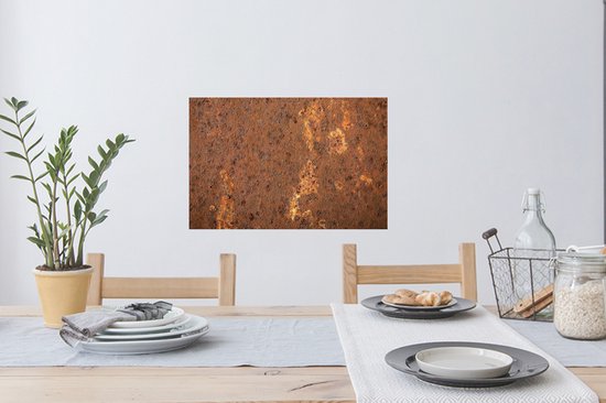 Stickers muraux - Sticker Foil - Marron - Oranje - Abstrait - Vintage - Rouille - Motif - 60x40 cm - Film Adhésif - Stickers muraux Chambre Enfant - Papier Peint Auto Adhésif