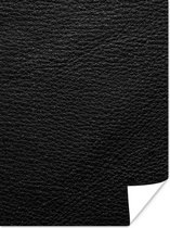 Affiche Cuir - Aspect cuir - Zwart - Grijs - 30x40 cm