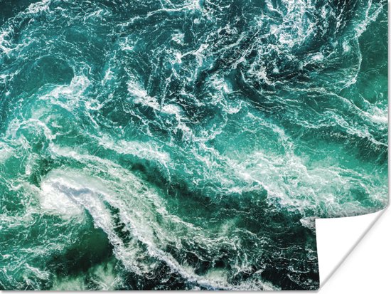 Affiche Océan - Water - Mer - Luxe - Vert - Turquoise - 40x30 cm
