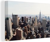 Canvas Schilderij Amerika - New York - USA - 90x60 cm - Wanddecoratie