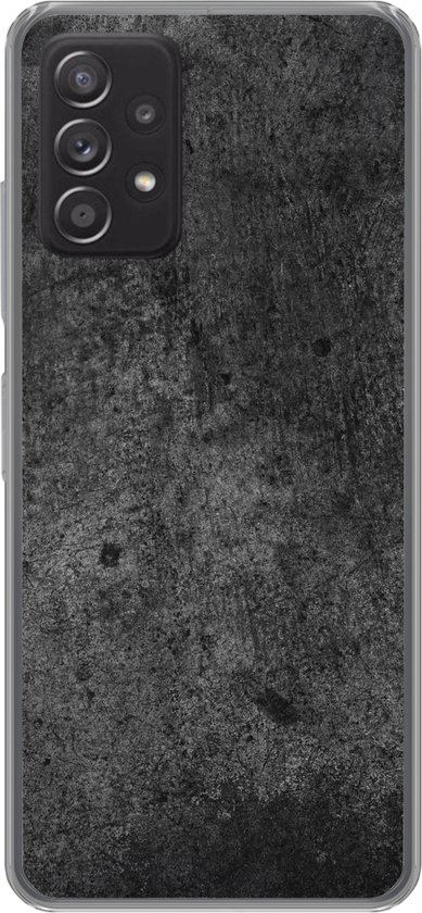 Coque Samsung Galaxy A53 5G - Béton - Structure - Rétro - Zwart - Grijs - Rustique - Coque de téléphone en Siliconen