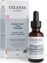 CELENES by Sweden - Vitamine C 12,5% + Avoine + Niasinamide - Sans Sans alcool, Sans Parfum et Sans Paraben - 30ml - Sérum visage