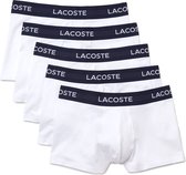 Lacoste Casual Witte Boxershorts Heren Multipack Wit 5-Pack 5H5203 - Maat XXL