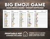Afbeelding van het spelletje Virtual Emoji Quiz Game, Printable Emoji Pictionary Games, Instant Download, Boeken, TV Shows, Movie Quiz, Music Emoji, Family Party Games