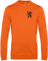 Sweater Holland Leeuw Klein Zwart | Oranje Shirt | Koningsdag Kleding | Oranje | maat XS