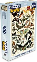 Puzzel Adolphe Millot - Vlinder - Dieren - Insecten - Vintage - Legpuzzel - Puzzel 500 stukjes