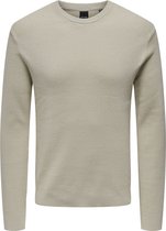 ONLY & SONS ONSPHIL REG 12 STRUC CREW KNIT NOOS Heren Trui - Maat L