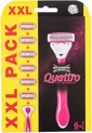 Quattro For Women - Wilkinson Sword Quattro houder met 6 scheermesjes