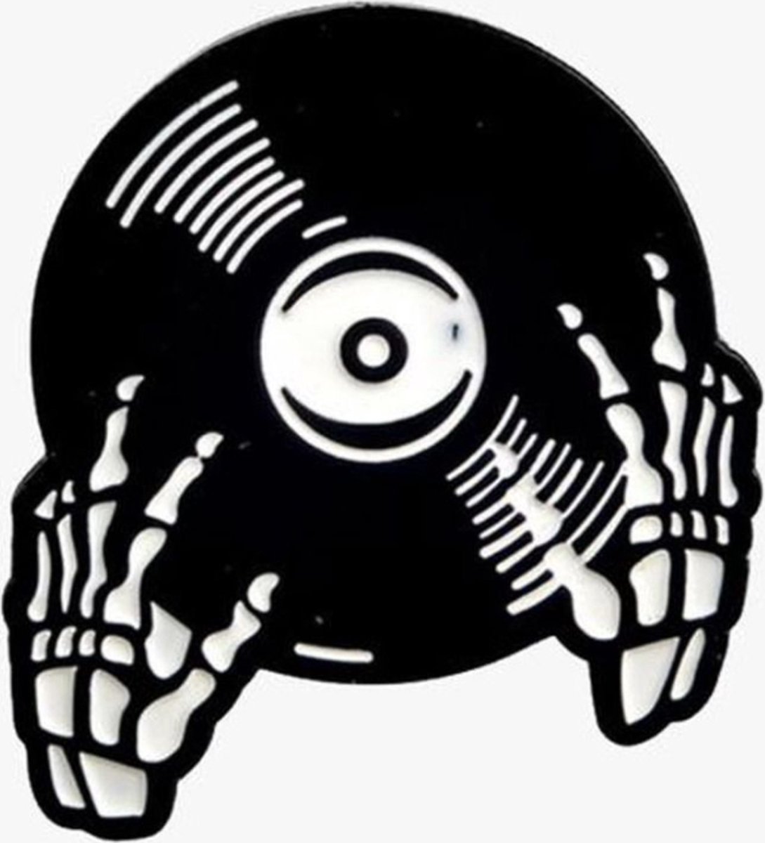 Dead Vinyl Emaille Pin