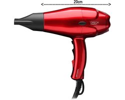 DREOX Compact Föhn 2000W AC Metalic Rood