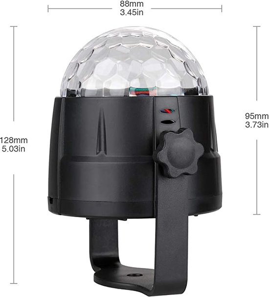 NPRO 15 Couleurs Rotation Disco Lumières LED Boule Disco USB Lumière ...