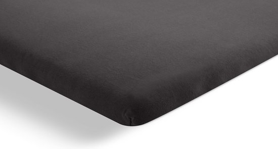 Beter Bed Select Hoeslaken Jersey voor splittopper - 180 x 200/210/220 cm - Antraciet