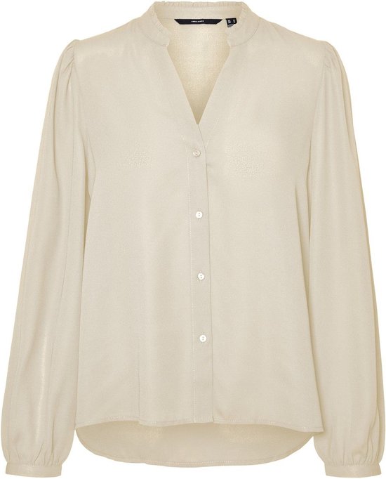 Vero Moda VMKEEN MACY LS SHIRT - Birch White