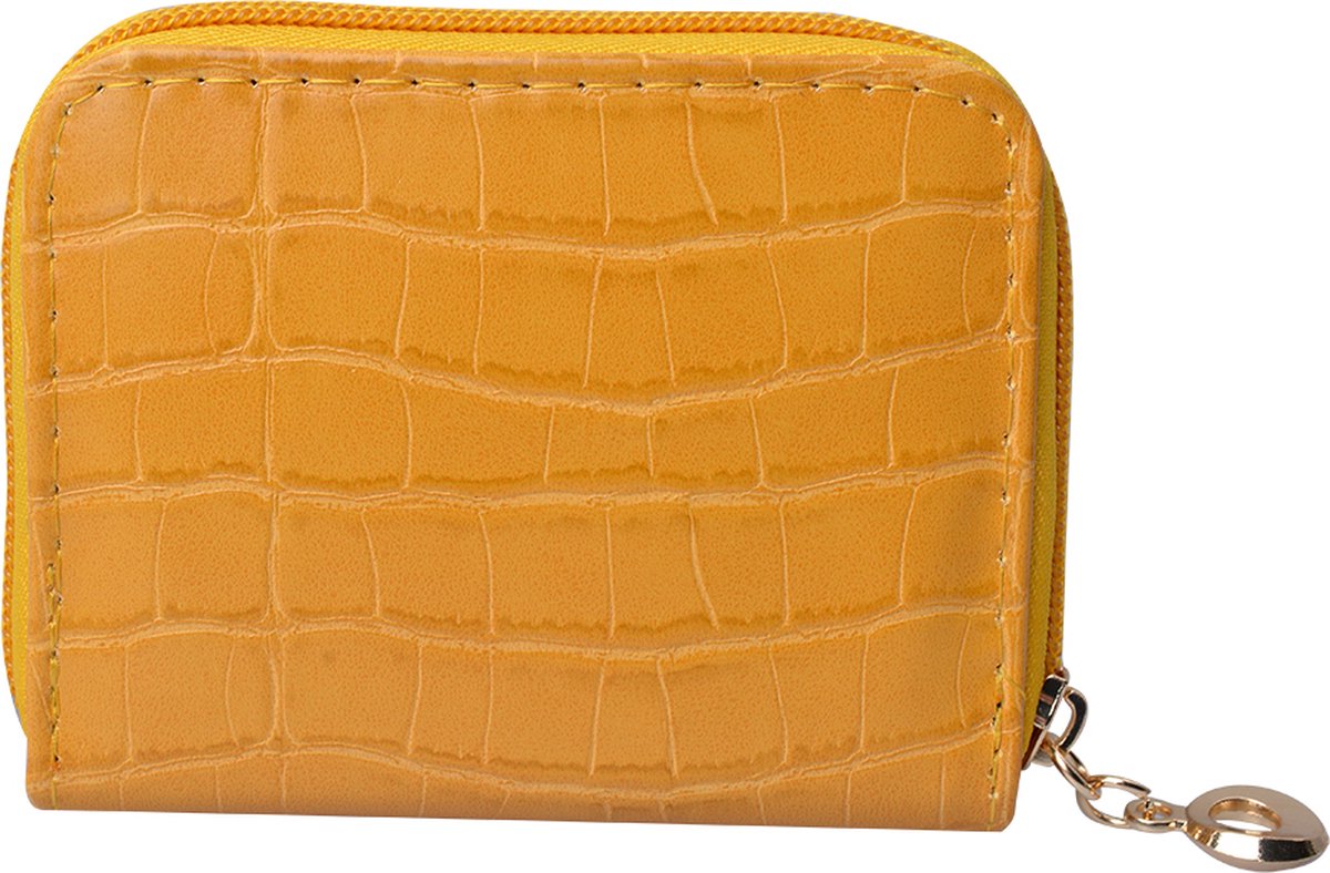 Juleeze Portemonnee 10x8 cm Geel Polyurethaan