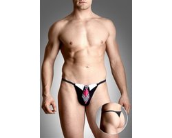 Softline Collection - Elegante G-string met satijn aanzicht zwart Maat:S-L S t/m L
