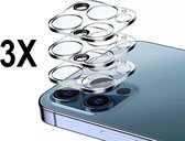 Screenz® - Camera lens protector geschikt voor iPhone 14 Pro/14 Pro Max - Screenprotector Camera Lens - Beschermglas camera geschikt voor iPhone 14 Pro / iPhone 14 Pro Max - 3 stuks