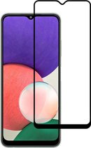 Smartphonica Samsung Galaxy A22 5G full cover tempered glass screenprotector van gehard glas met afgeronde hoeken geschikt voor Samsung Galaxy A22 5G
