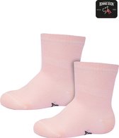 Bonnie Doon Basic Sokken Baby Roze 8/12 maand - 2 paar - Unisex - Organisch Katoen - Jongens en Meisjes - Stay On Socks - Basis Sok - Zakt niet af - Gladde Naden - GOTS gecertificeerd - 2-pack - Multipack - Licht Roze - Pink Salt - OL9344012.320