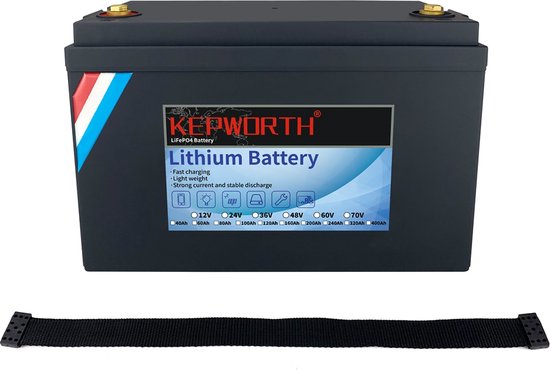 Batterie 12,8 V 1280Wh LIFEPO4 pour camping-car, caravane