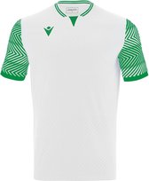 Macron Tureis Shirt Korte Mouw Heren - Wit / Groen | Maat: M