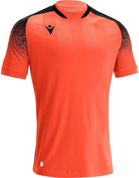 Macron Alioth Shirt Korte Mouw Heren - Oranje / Zwart | Maat: 3XL