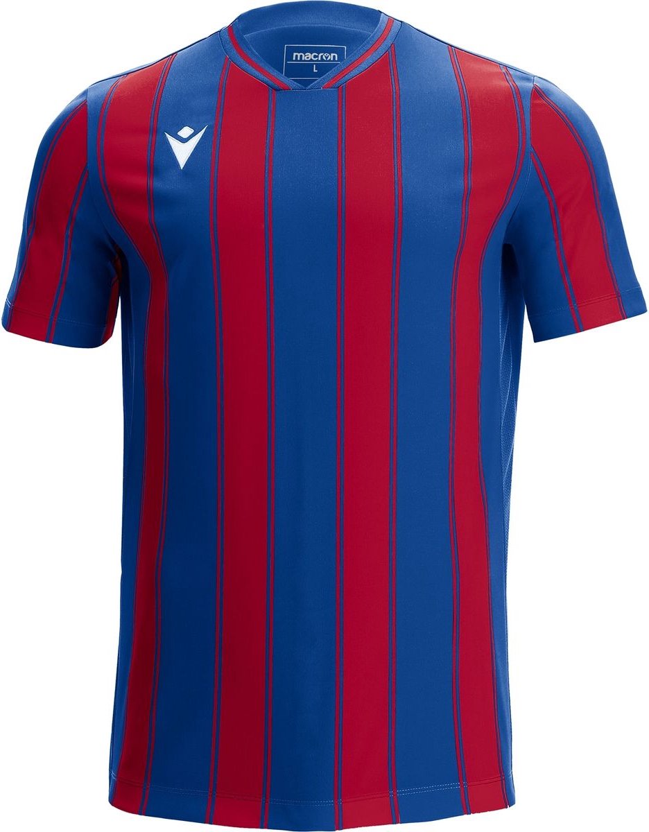 Macron Sceptrum Shirt Korte Mouw Heren - Royal / Rood | Maat: 5XL