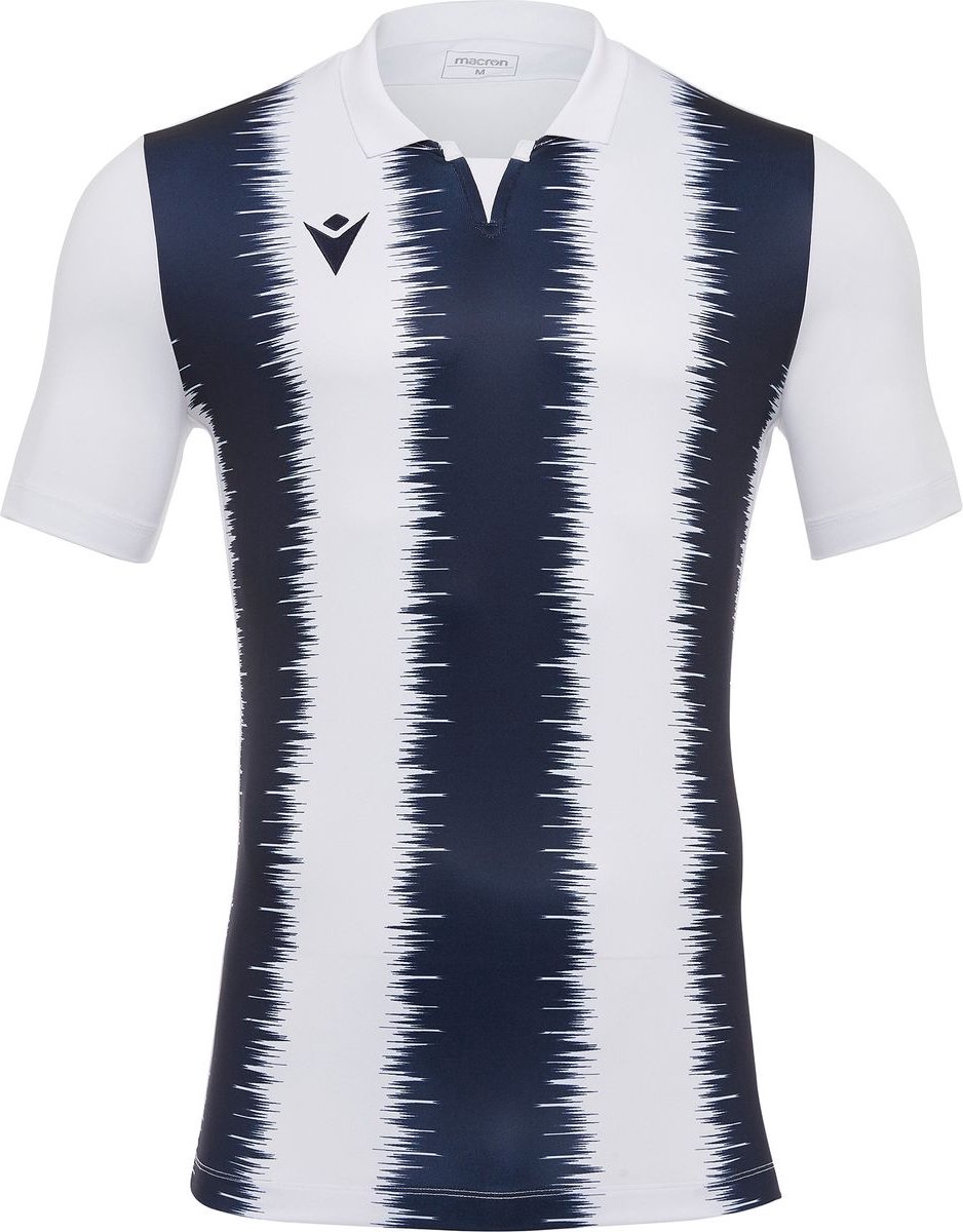 Macron Miram Shirt Korte Mouw Heren - Wit / Marine | Maat: XL