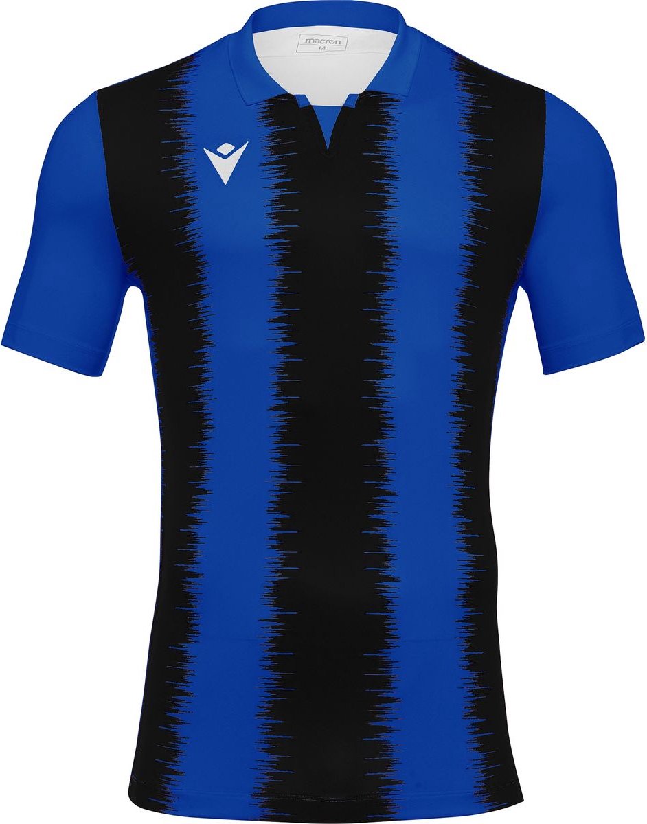 Macron Miram Shirt Korte Mouw Heren - Royal / Zwart | Maat: XXL