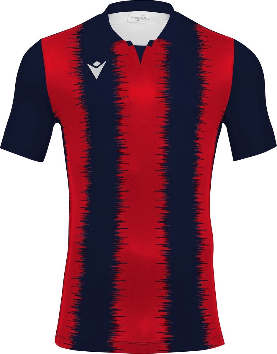 Macron Miram Shirt Korte Mouw Kinderen - Marine / Rood | Maat: 11-12 Y