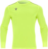 Macron Rigel Hero Voetbalshirt Lange Mouw Heren - Fluogeel | Maat: XXL