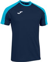 Joma Eco-Championship Shirt Manches Courtes Hommes - Marine / Fluor Turquoise | Taille : XL
