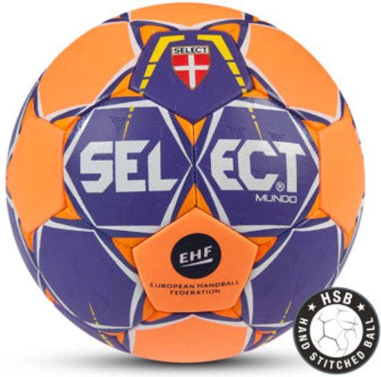 Ballon d'entraînement handball Select Mundo V22 orange