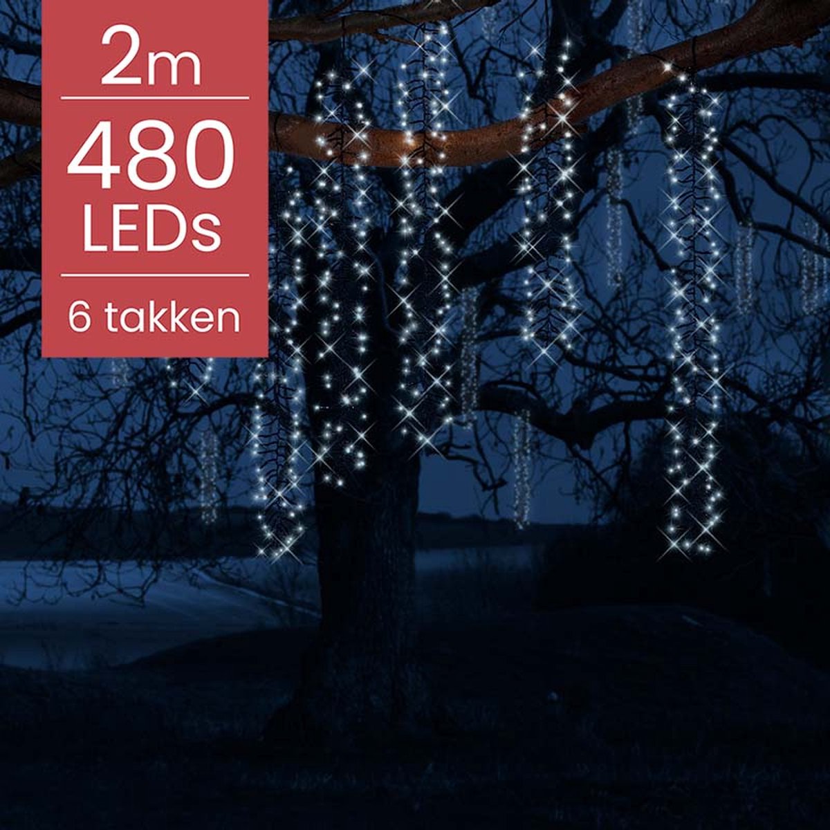 ChaneeHann 2 Stuks LED Boomverlichting - 60cm Berkenlichtboom Met 24 Warmwitte LEDs USB/Batterij